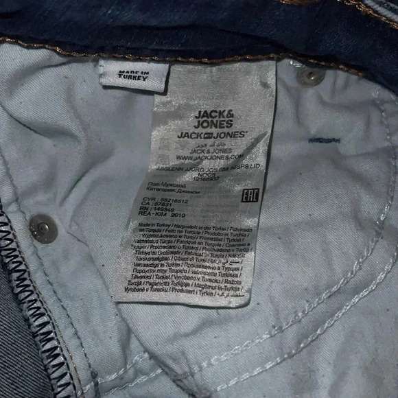 Jack Jones Slim fit blue wash denim jeans Sz 32 - Picture 6 of 15